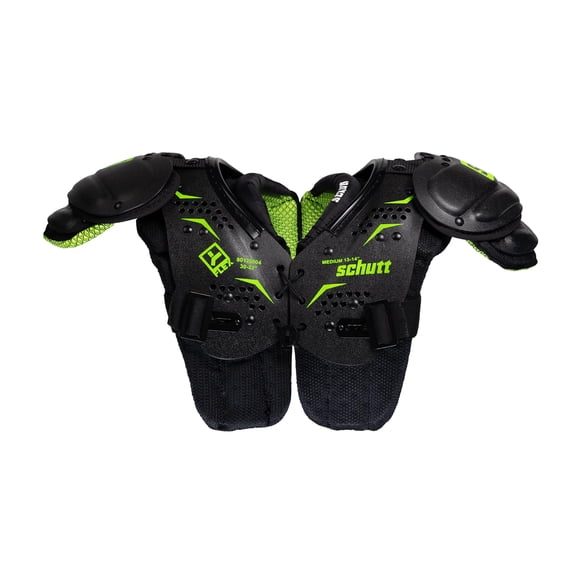 Hombreras Schutt Y-Flex Youth negro/verde neón