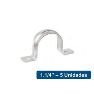 Volteck - Abrazaderas Omega Metálicas 1.1/4"" 5Un