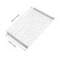thumbnail image 3 of 1pc Roll Up Dish Drying Rack, Foldable Rolling Dish Drainer Over The Sink, Drying Rack, Stainless Steel Sink Rack For Kitchen Counter Of Various Sizes, 17.7in*11in, 3 of 4