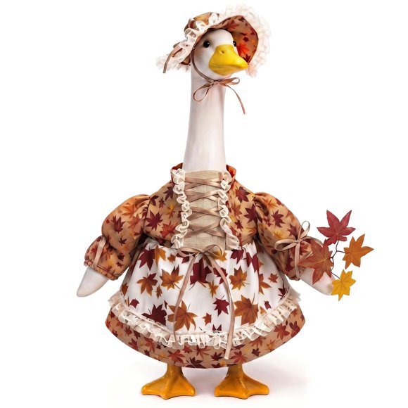 Escultura YVMMVY – Atuendo para Ganso de 58 cm – Decoración de Otoño