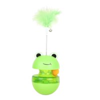 Magideal - Dispensador De Golosinas De Comida Para Gatos, Juguete Para Gatos Vaso, Juguete Educativo, Juguete De Enriquecimiento, Entrenamiento De Coeficiente In Con Pluma