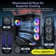 thumbnail image 4 of Gabinete PC Okinos Aqua 9 Mid Tower ARGB con 5 ventiladores y Type-C, 4 of 9