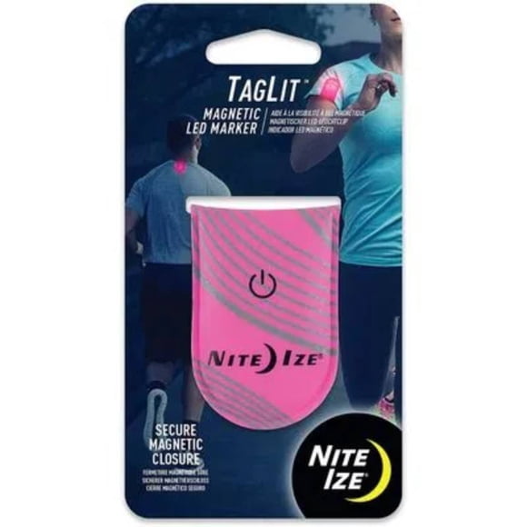 Luz de seguridad recargable TagLit para runners rosado Nite Ize