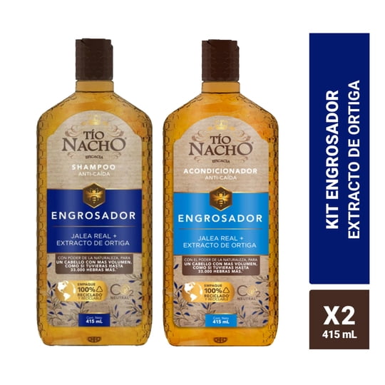 Shampoo Tío Nacho Engrosador + Acondicionador