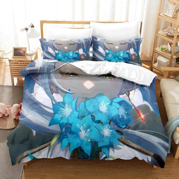 New Anime Frieren: Beyond Journey's End Bedding Set Single Twin Full Size Bed Set Adult Kid Bedroom Duvet cover Sets Bed Sheets
