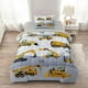 thumbnail image 1 of 4-Pcs Construcción Twin Size Boys Bedding Set, Kids Comforter Set for Teens, 1 of 1