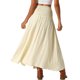 thumbnail image 3 of Falda Maxi Boho de Verano para Mujer INSPIRE CHIC con Cintura Fruncida Boho Falda S Albaricoque, 3 of 6