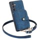 thumbnail image 1 of Funda Tipo Cartera con Correa Cruzada para Samsung Galaxy S24 Protección Contra Golpes Azul, 1 of 6