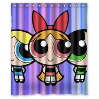 Pinghai - Cortina De Ducha De Las Chicas Superpoderosas Con Ganchos (60 X 72 Pulgadas)