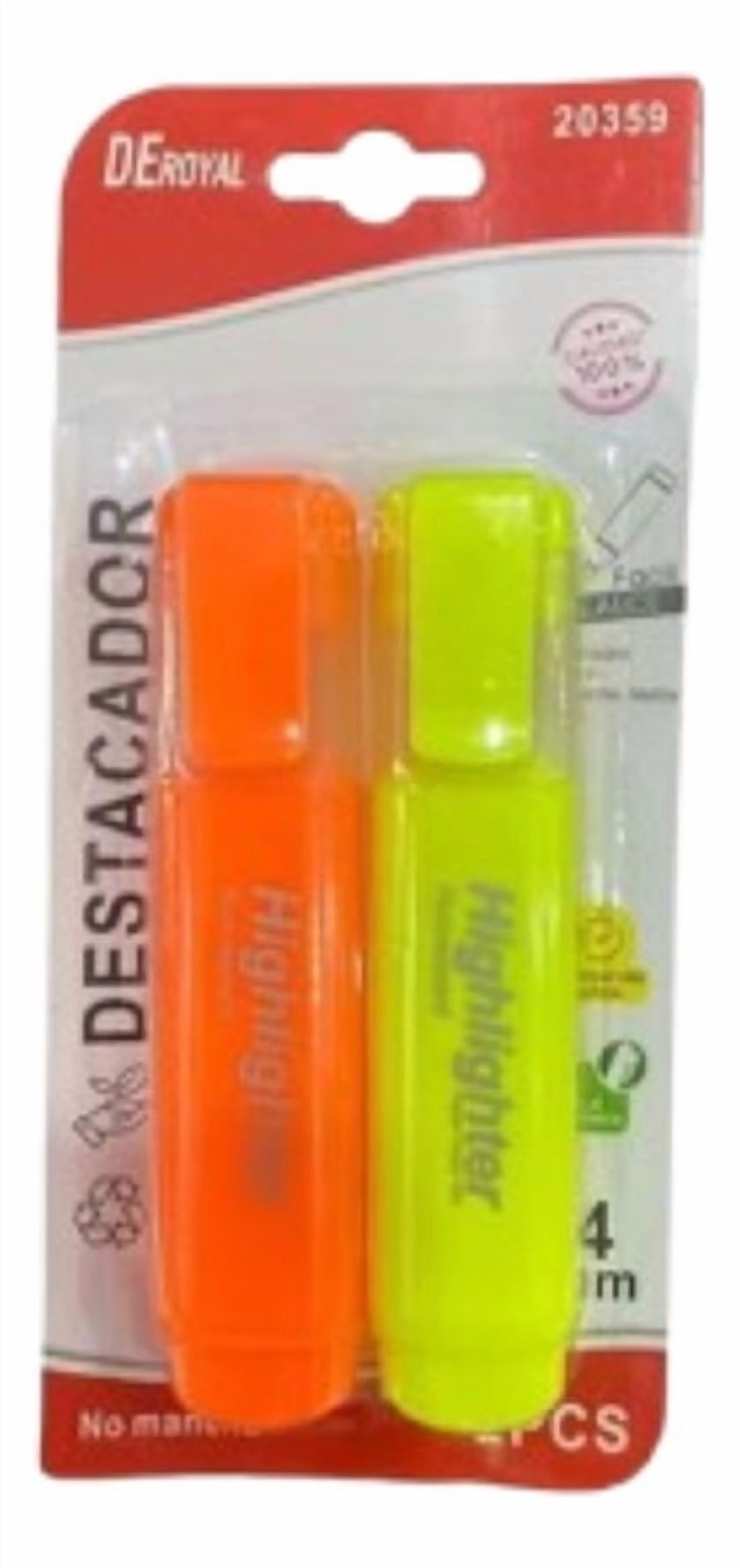 Genérico - Set 8 Marcador Resaltador Fluorescentes Ergonómico Jhn