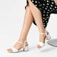 thumbnail image 3 of Sandalia Casual Taco Blanca Mujer Weide GH64, 3 of 9