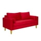 thumbnail image 2 of Sofa Sky 3c Felpa 01 Rojo, 2 of 5