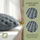 thumbnail image 3 of REGALWOVEN Paquete de 2 Fundas de Cojín Decorativas de Piel Sintética Fundas de Cojín Peludas y Suaves Gris 12" x 20", 3 of 7