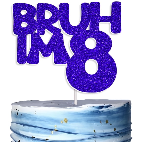 Cake Topper Cutylight Brush I'm 13 Official Teenager Blue
