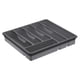 thumbnail image 5 of Organizador De Cubiertos Con Tapa, Bandeja De Utensilios Cubierta Para Mesa, Picnics, Cocina, Gris, 5 of 5