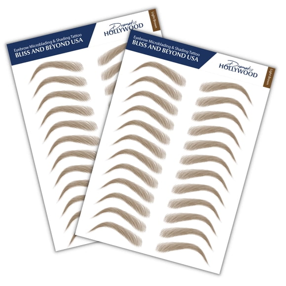 Pegatinas para tatuajes de cejas Bliss and Beyond USA Waterproof