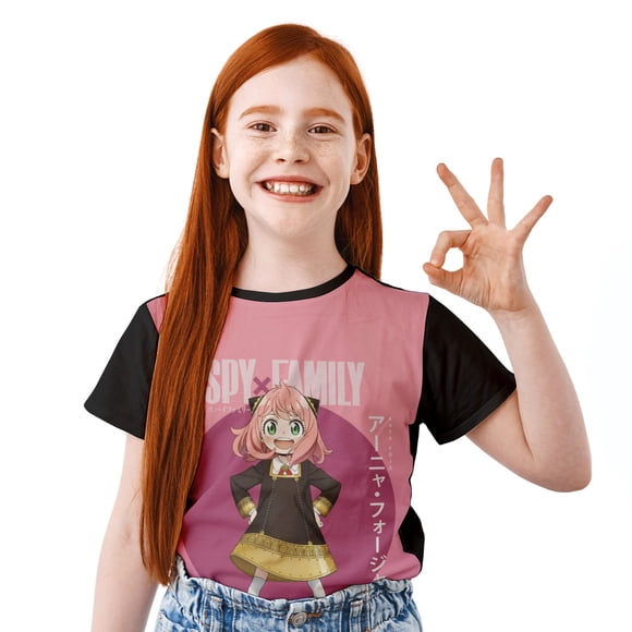 Polera estampada de niño/niña Spy Family Anya Forger T-10