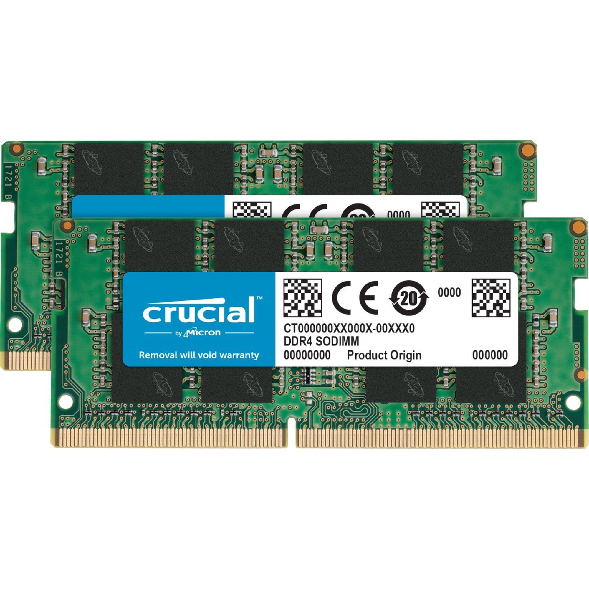 Kit Memory Crucial De 16 Gb (8 Gbx2) Ddr4 3200 Mt/s Sodimm