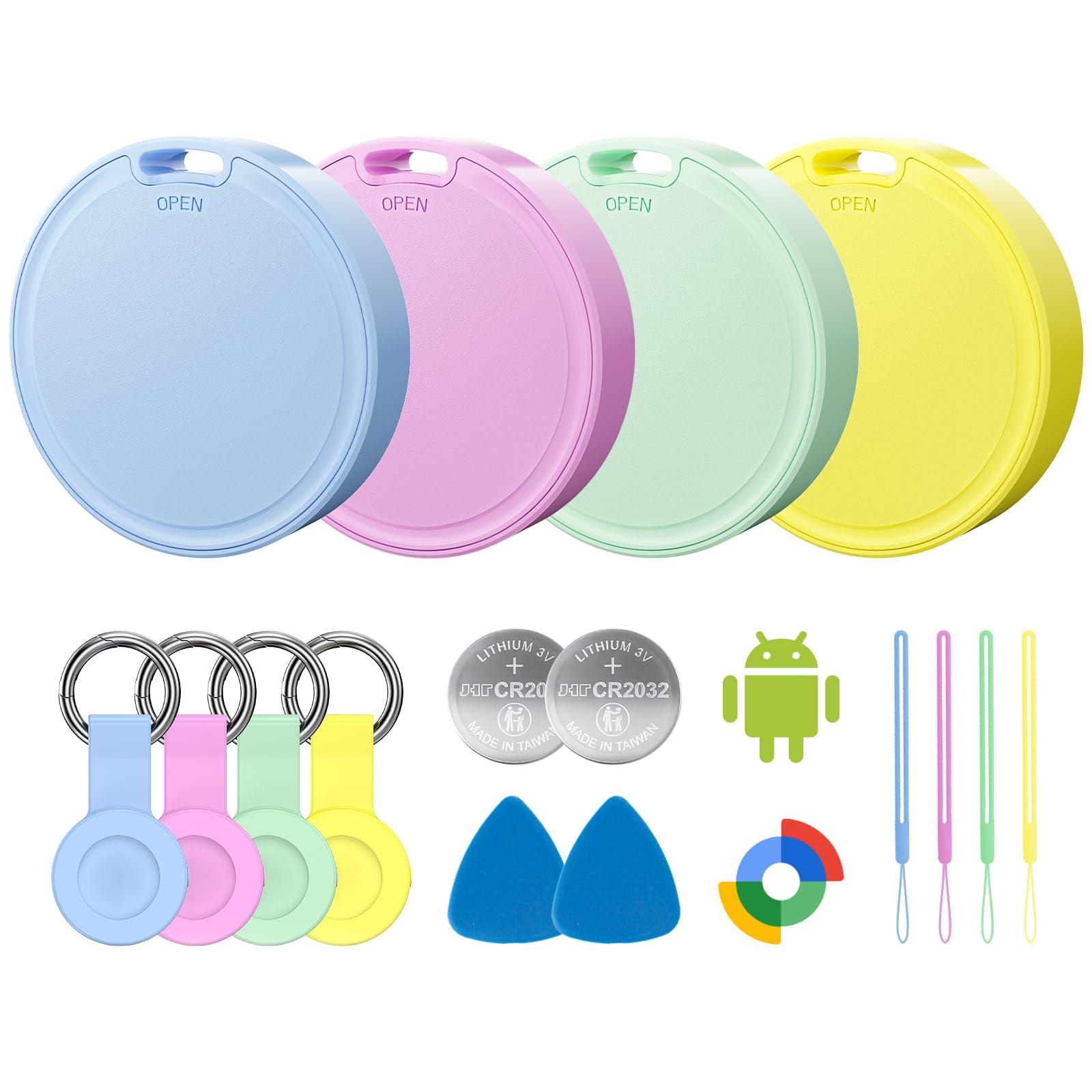 Air Tracker Tags Vodyfu Para Android Con 4 Fundas Y 2 Años De Batería