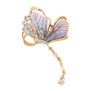 Ioensy - Broche De Mariposa, Insignia De Solapa De Aleación Moderna Para Ropa, Suéter, Cheongsam