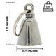 thumbnail image 3 of Campana de la buena suerte con llavero de peltre, diseño de gato motero, de la marca Guardian Bell, 3 of 9