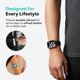 thumbnail image 5 of Correa de Reloj MobyFox de Cuero Negra Compatible con Apple Watch, 5 of 8
