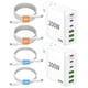 thumbnail image 1 of Cargador Dimiway 200W GaN de 6 puertos USB‑C rápido, 2 unidades, 1 of 7