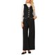 thumbnail image 2 of INSPIRE CHIC Chaleco de Blazer de Tweed sin Mangas para Mujer con Botones Abajo Cuello en V Casual de Negocios Chaleco XL Negro, 2 of 5