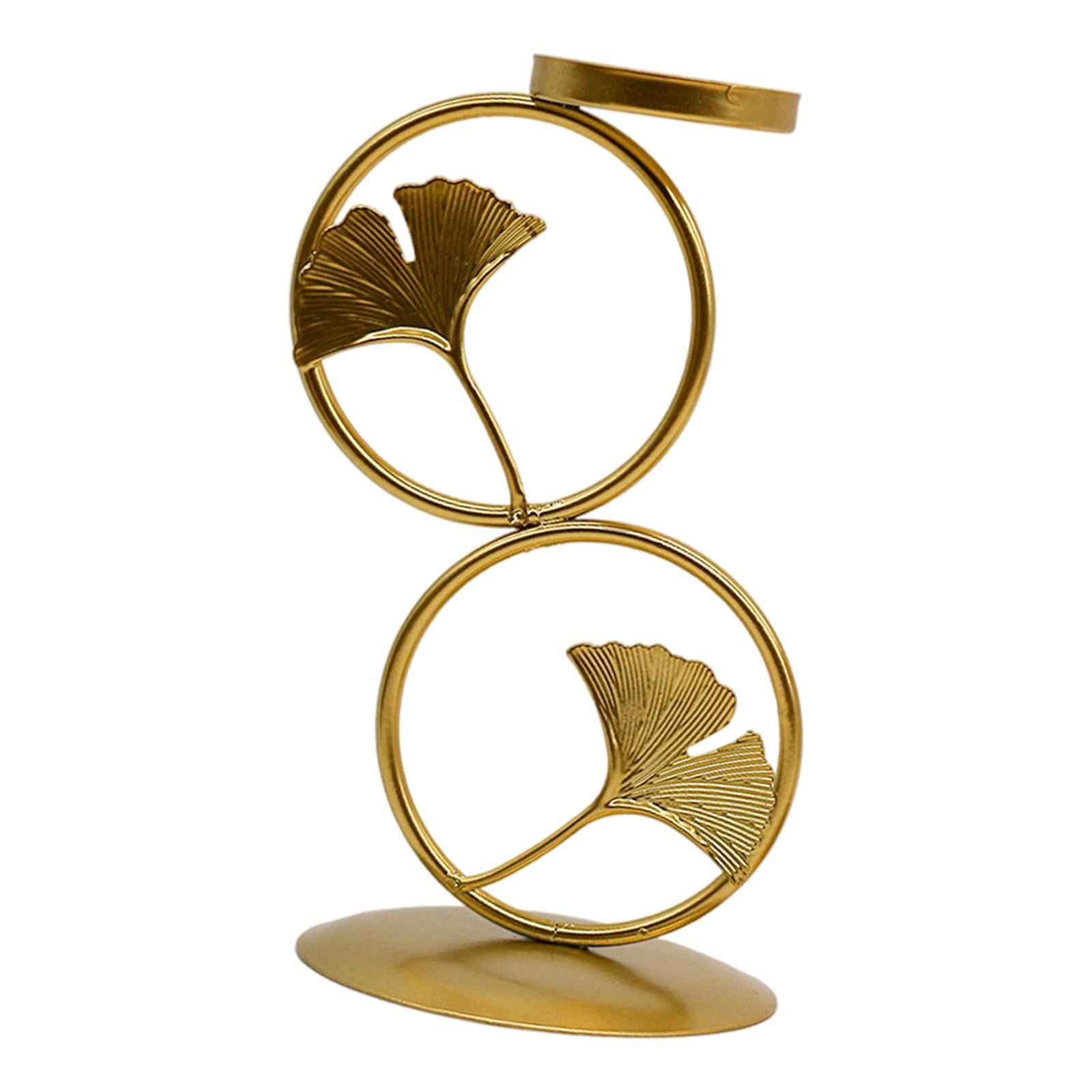 Gazechimp - Portavelas Candelero Candelabro Centros De Mesa Adorno Dorado L