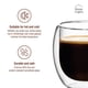 thumbnail image 3 of Set 4 Vasos Double Wall Glass Classic 100 ml Home Logics, 3 of 8