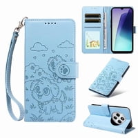 Funda Billetera Foxdock Compatible Con Xiaomi Poco C75, Diseño Perrito Tierno, Ranuras Para Tarjetas Y Soporte Plegable