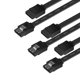 thumbnail image 1 of Cable SATA III BENFEI, paquete de 3, 46 cm, 6 Gbps, con seguro, 1 of 6