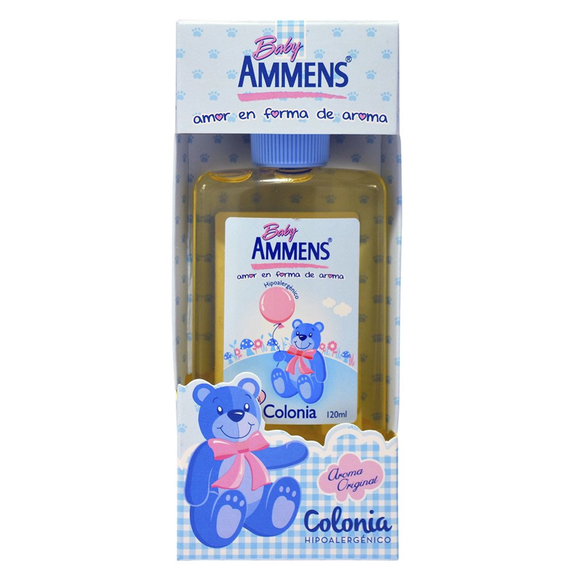 Colonia Original Bebé Infantil Baby Ammens, 120 Ml
