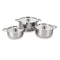 Genérico - Batería De Cocina De 6 Piezas, Acero Inoxidable, Wens 420-6Ss