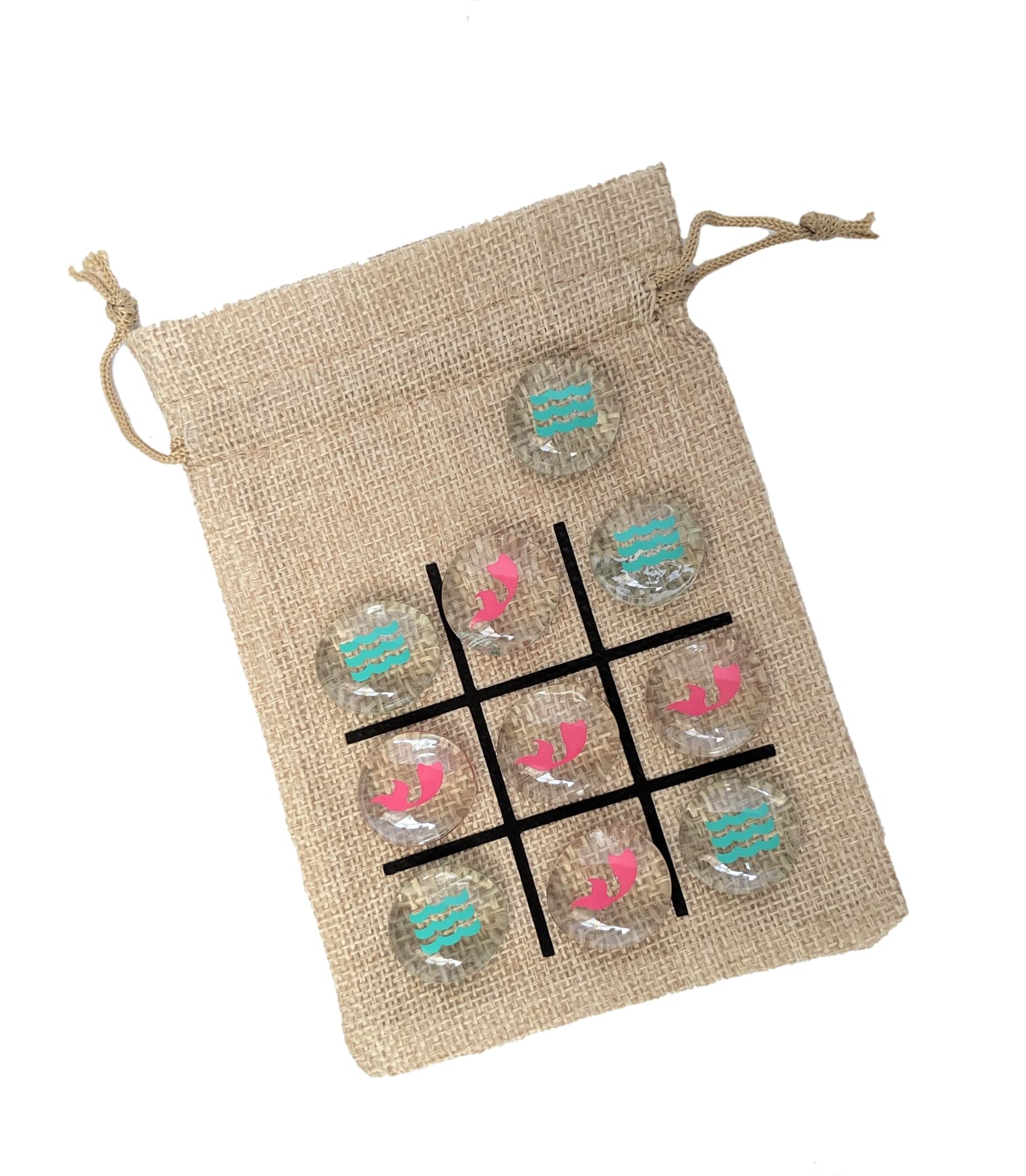 Genérico - Extensor De Peces Tic Tac Toe, Regalo Con Diseño De Sirena Y Ola