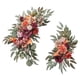 thumbnail image 1 of 2 piezas de flores artificiales de seda, flores colgantes rústicas para boda, corona de arco, telón de fondo Floral para la puerta delantera del hogar Rojo, 1 of 5
