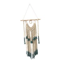 Magideal - Tapiz Nórdico De Macramé Para Colgar En La Pared, Tapiz Bohemio Con Borlas Largas, Arte De Pared Colgante Para Apartamento, Dormitorio, Sala De Estar,