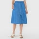 thumbnail image 2 of Falda Mujer Larga Botones Azul Medio Corona, 2 of 5
