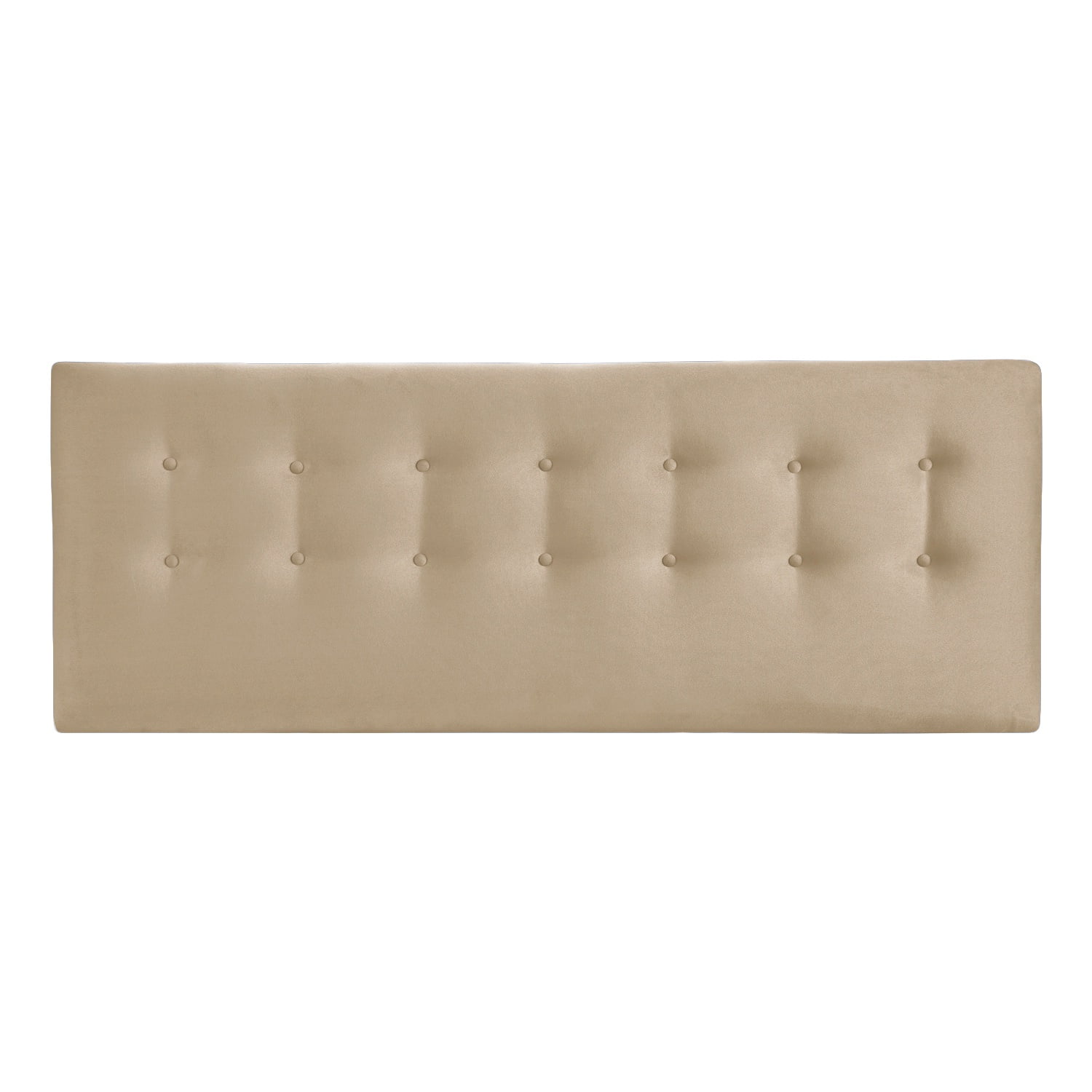 Bodevir - Respaldo Botone Felpa King Beige