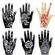 thumbnail image 1 of Kit de plantillas de tatuajes de henna para Navidad para mujeres y niñas, arte a mano, 1 of 6