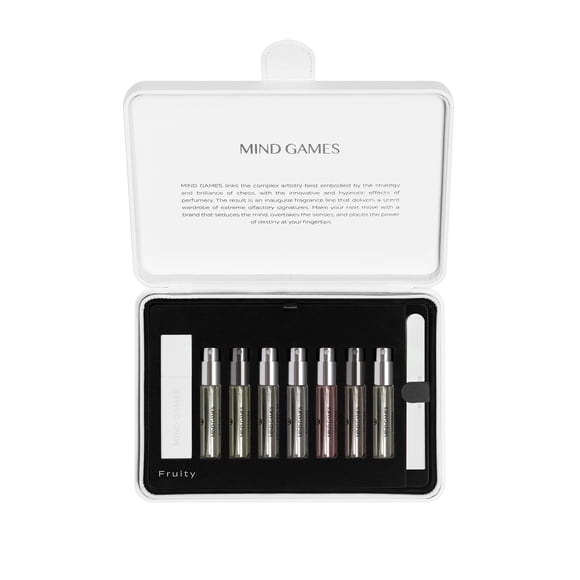 MIND GAMES Set de Descubrimiento Olfativo de 7 Piezas, Familia Frutal, 7,5 ml