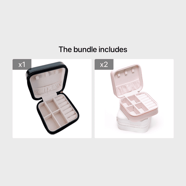 Organize Your Jewelry Collection with This Portable, Zipper-Locking Jewelry Box!