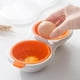 thumbnail image 3 of Cocina de huevos Microondas 2 huevos de cavidad Cazador furtivo Vaporizador de cocina Microondas de doble capa de huevos hervidos para huevos Hamburgo (rojo naranja), 3 of 3