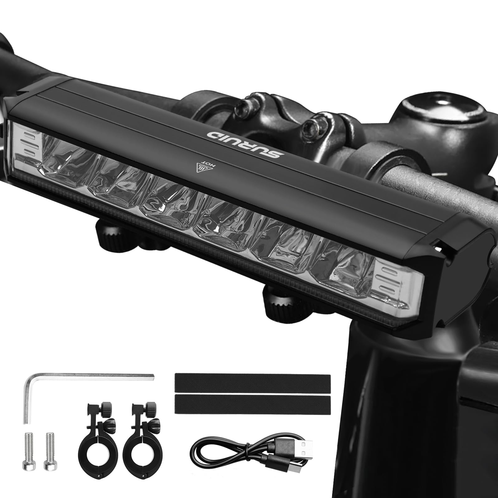 Lámpara Para Bicicleta Suruid, Led Superbrillante, Recargable Por Usb