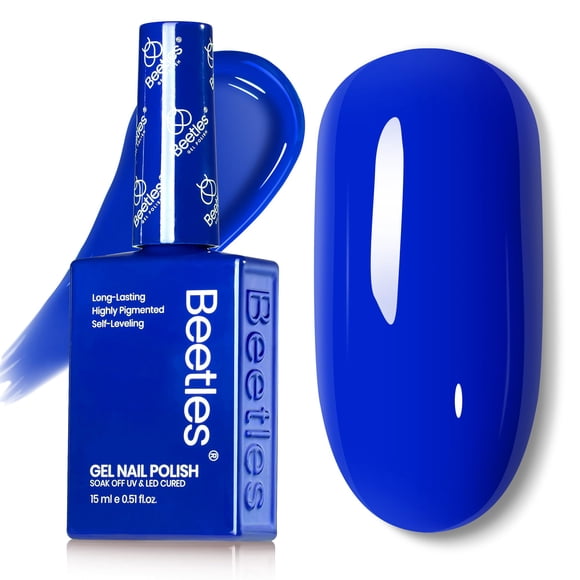 Esmalte de gel para uñas Beetles Noble Night 15 ml Azul Real