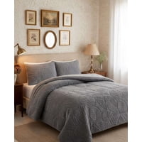 Fei Ya - Cubrecama De Invierno Con Chiporro 2 Plaza Gris