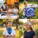 thumbnail image 5 of Bandanas The Peacock Crew 56 cm Pack de 4 unidades blanco algodón, 5 of 9
