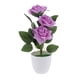 thumbnail image 3 of Ramo De Flores De Seda Rosa Artificial En Maceta Bonsai Planta Falsa Púrpura, 3 of 5