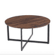 thumbnail image 1 of Mesa De Centro Redonda 80cm Oak Madera Oscura, 1 of 3