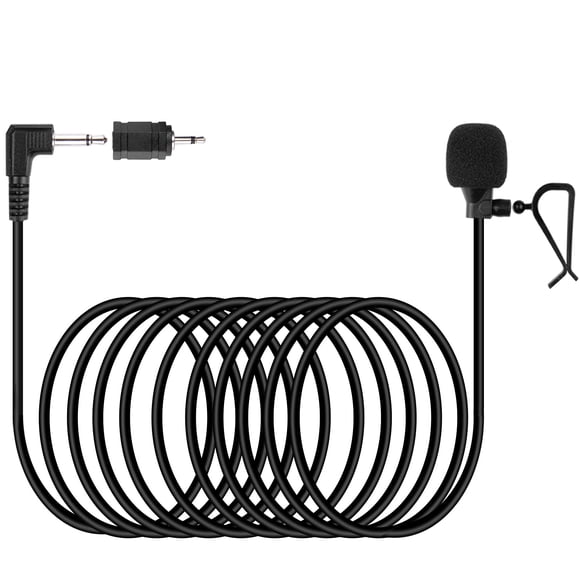 Micrófono de coche Weishan, montaje externo, 3,5 mm, cable de 5 m